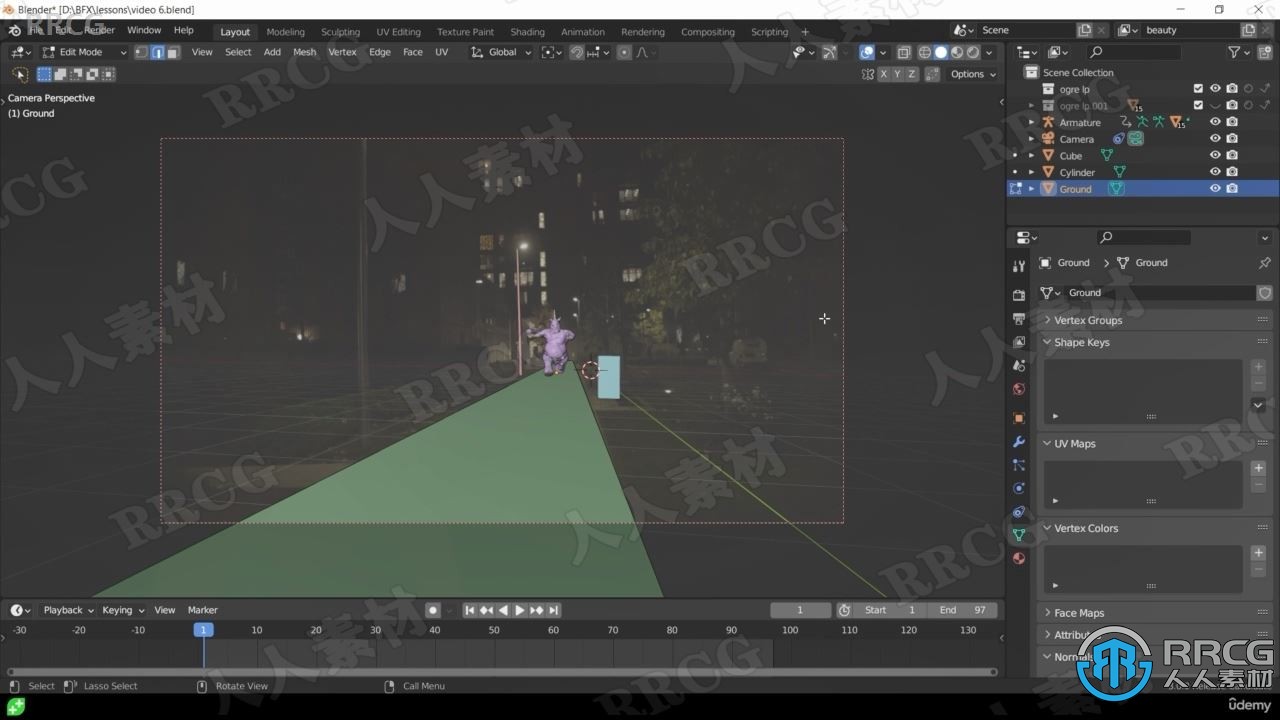 Blender与真实世界场景镜头融合技术作视频教程