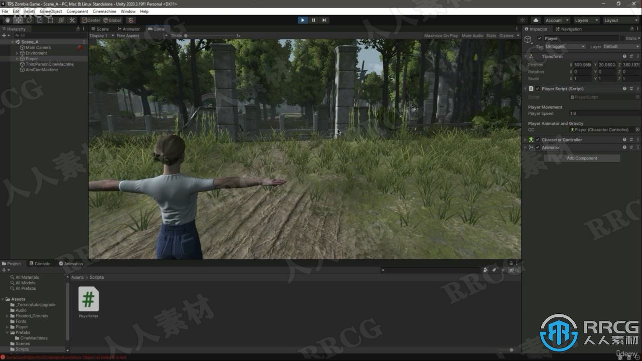 【中文字幕】Unity第三人称射击TPS僵尸生存游戏制作视频教程
