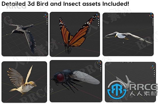 Spyderfy Boid Systems Add-On鸟群虫群快速添加Blender插件V3.0版