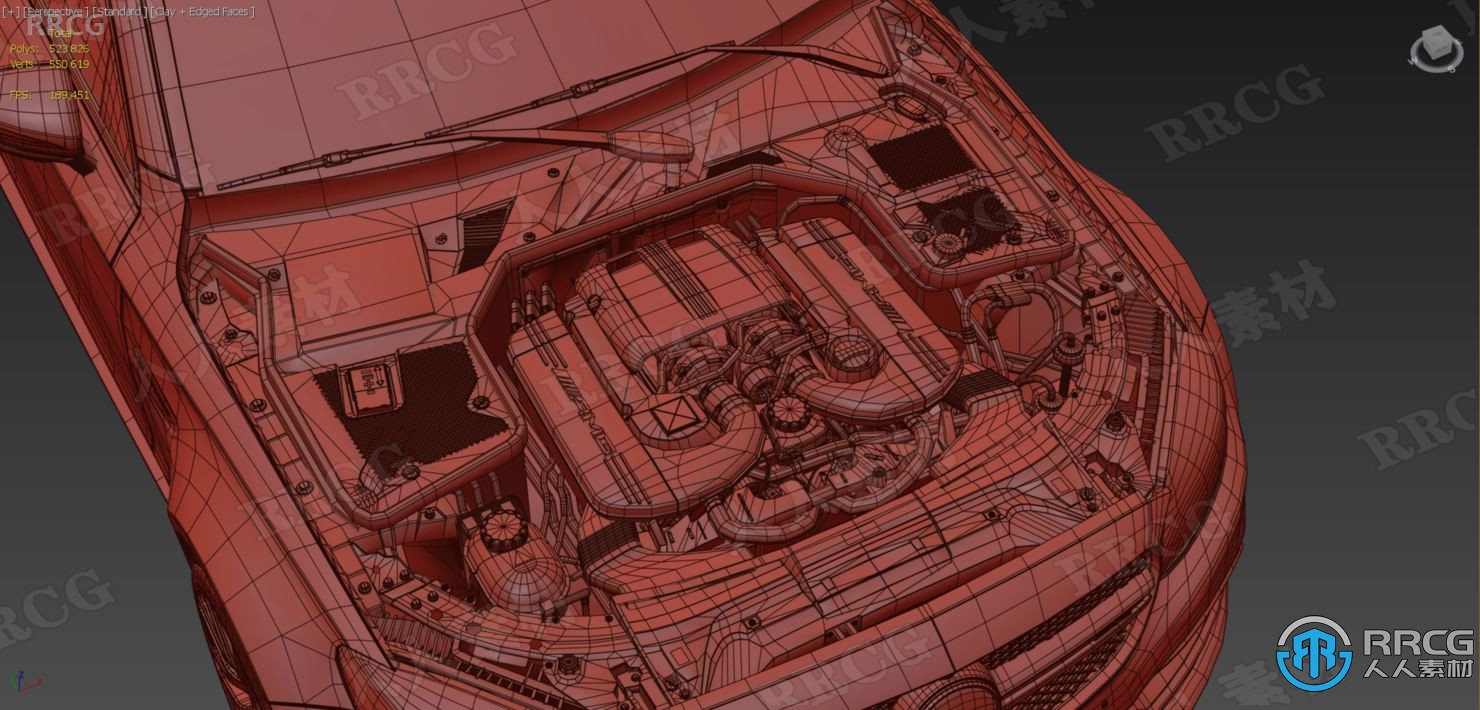 奔驰C63 AMG Coupe轿跑汽车3D模型