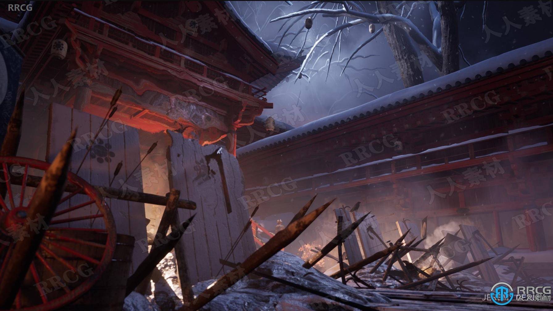 封建日本幕府战争场景Unreal Engine游戏素材资源