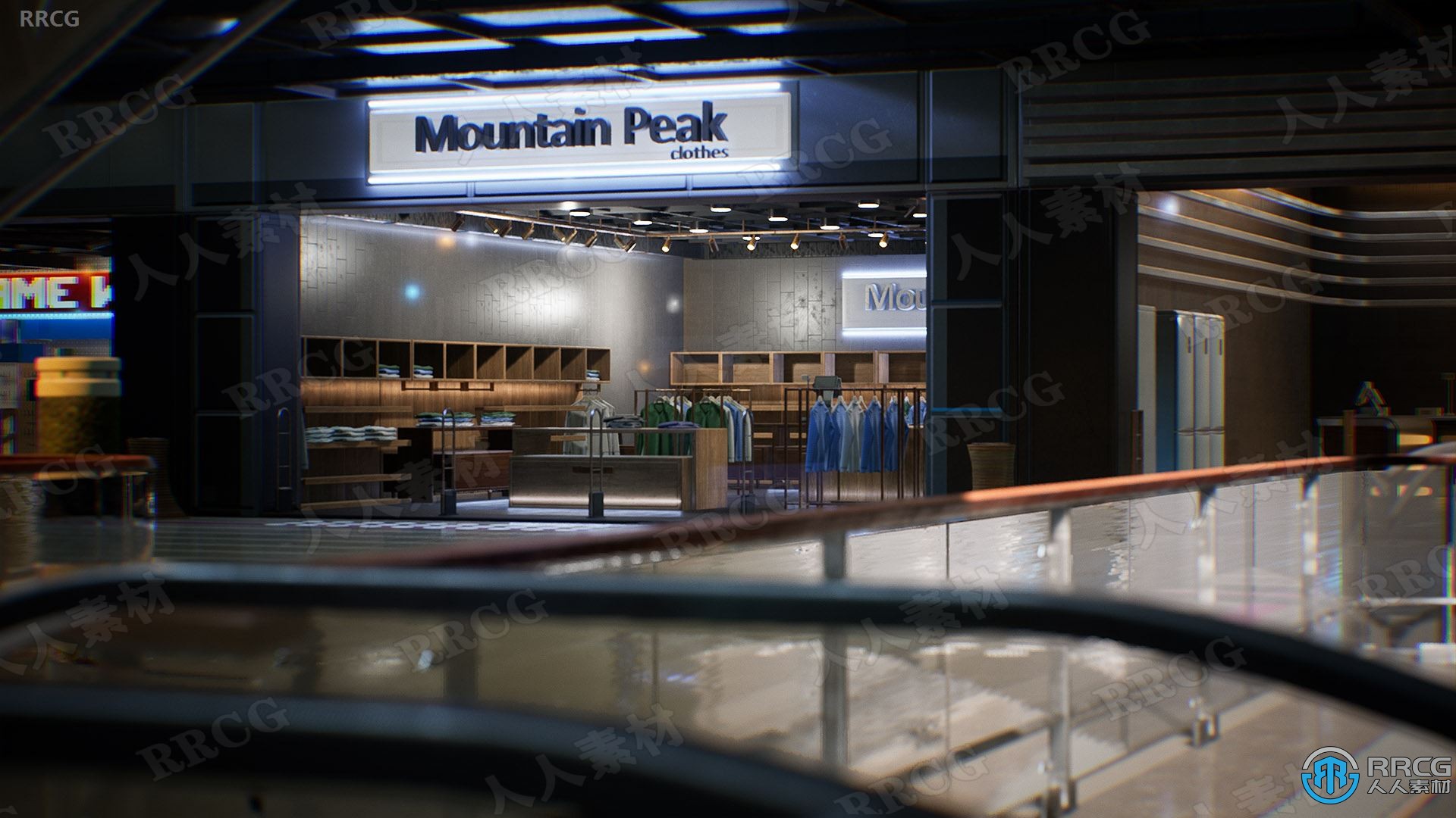 大型真实购物中心商场建筑游戏场景Unreal Engine游戏素材资源