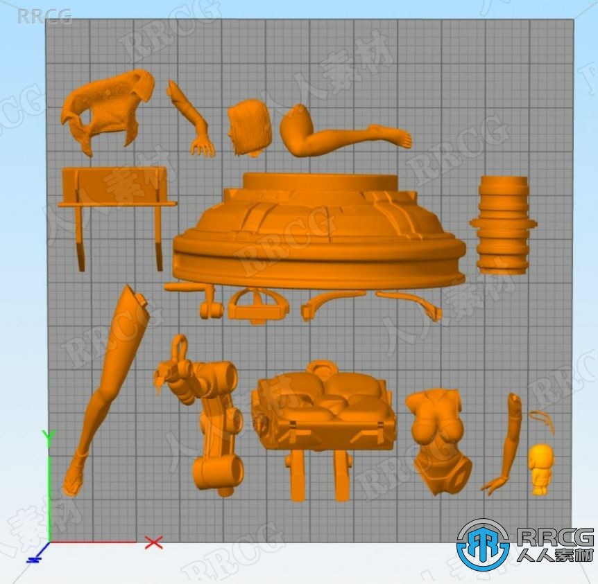 龙珠人造人18号动漫角色3D打印模型
