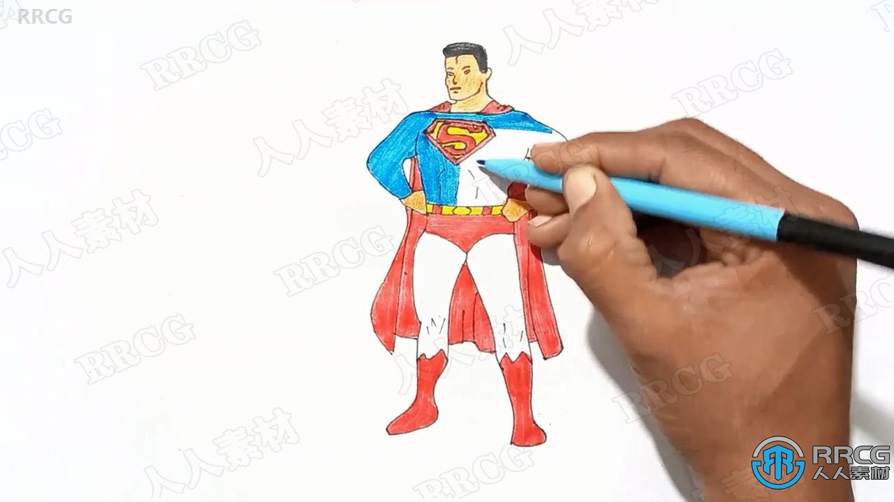 【中文字幕】学习如何画10个超级英雄实例训练视频教程