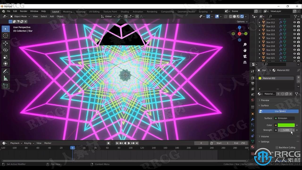 【中文字幕】Blender无缝循环星环隧道动画实例制作视频教程