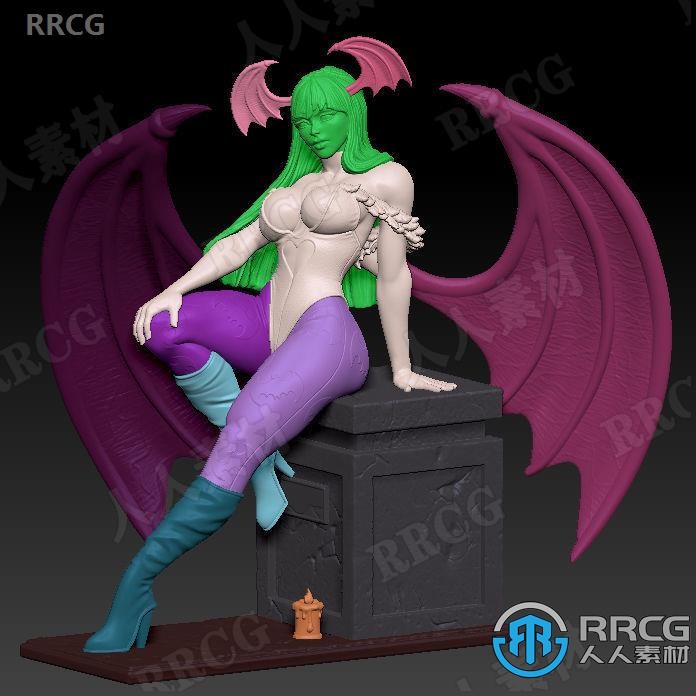 《恶魔战士》莫莉卡·安斯兰特游戏角色雕塑3D打印模型