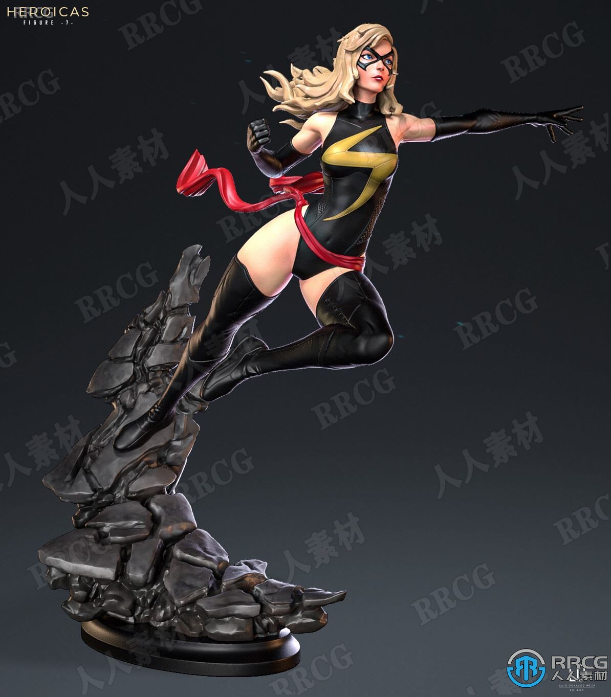超级女英雄动漫影视游戏角色雕塑3D打印模型 42GB