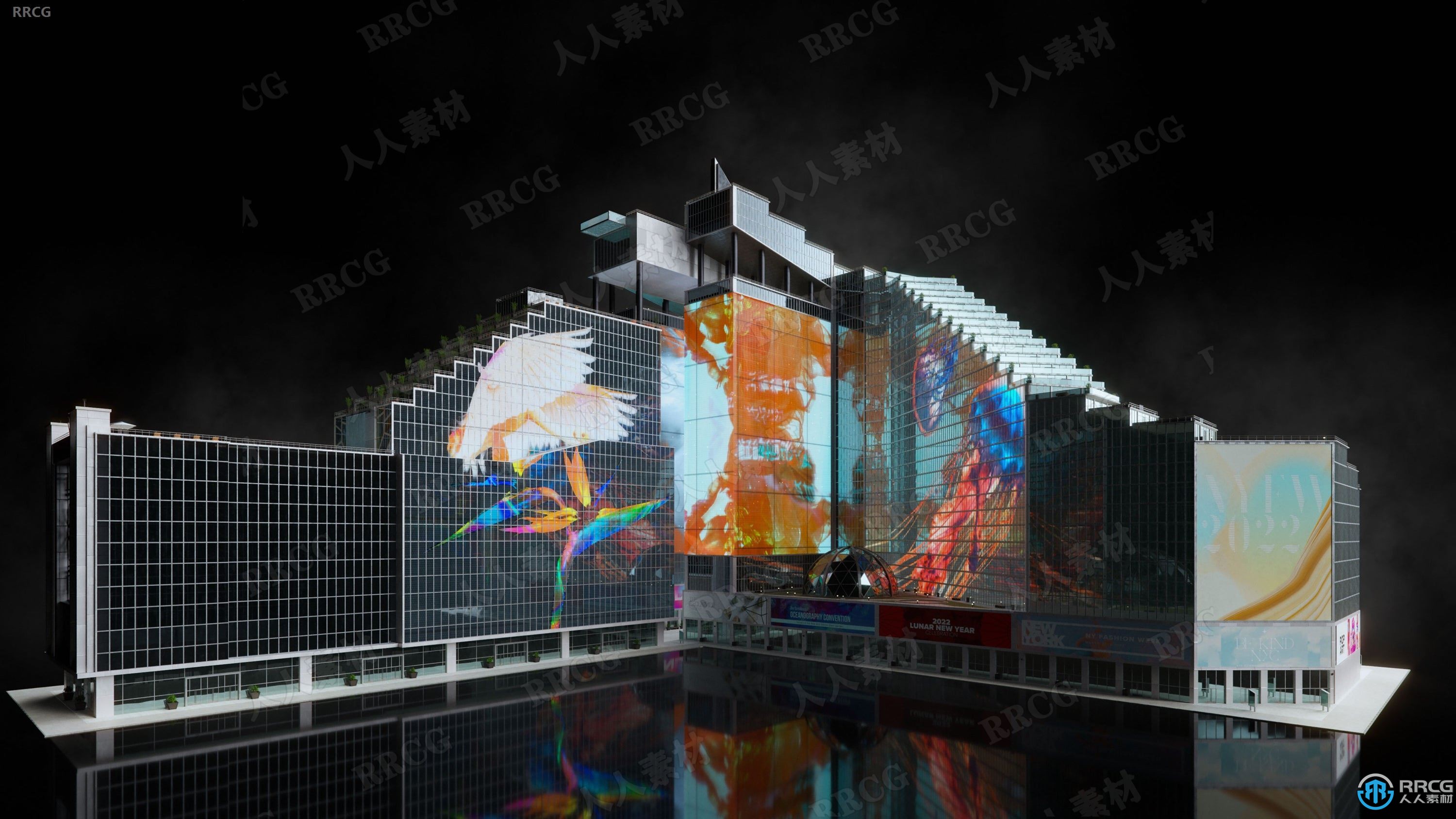 纽约现代城市高楼大厦建筑景观3D模型合集 160GB完整版
