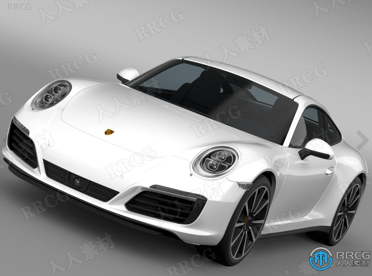 保时捷Porsche 911 Carerra 4S Cabrio轿跑汽车3D模型