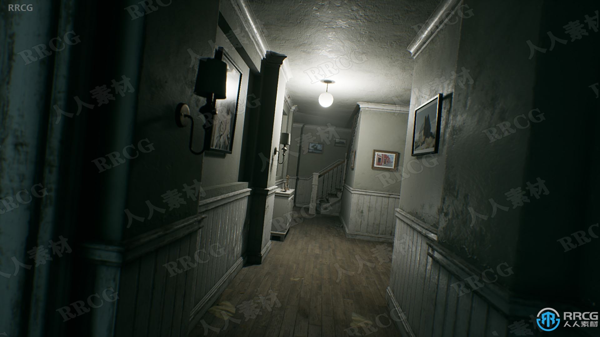 日夜新旧模块化可制定房屋环境场景Unreal Engine游戏素材资源