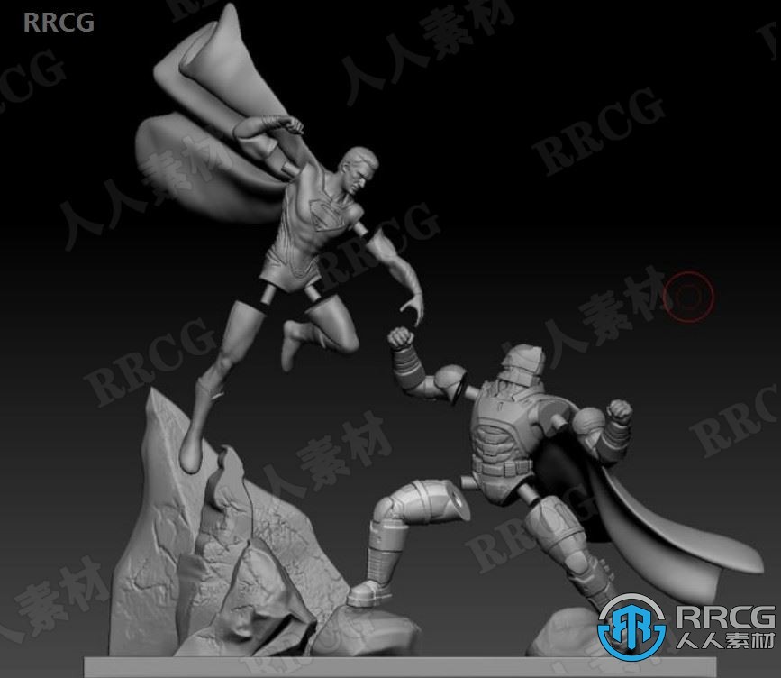 蝙蝠侠大战超人影视角色雕塑3D打印模型