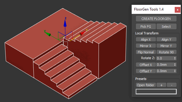FloorGen Tools地板墙壁制作3DsMax脚本V1.5.3版