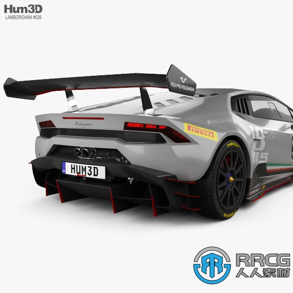 兰博基尼Lamborghini Huracan LP 620-2 Super Trofeo 2017款超跑汽车3D模型