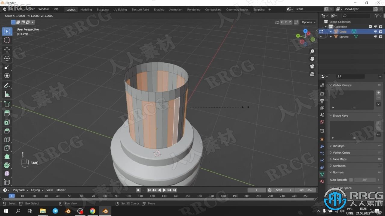 【中文字幕】Blender和Substance Painter游戏手榴弹实例制作流程视频教程