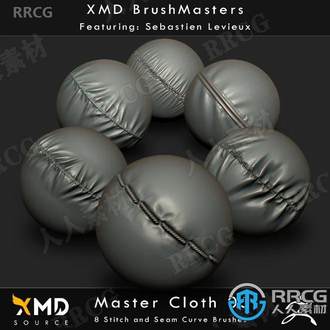XMD出品3000组雕刻级Zbrush笔刷与IMM工具V3.0版全集