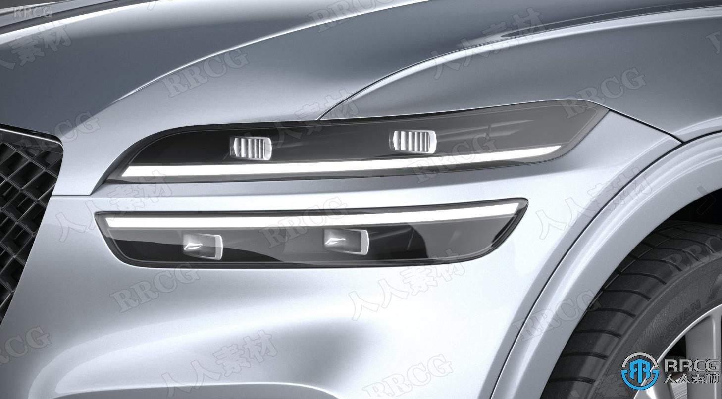 捷尼赛思Genesis GV70 2020款SUV汽车3D模型