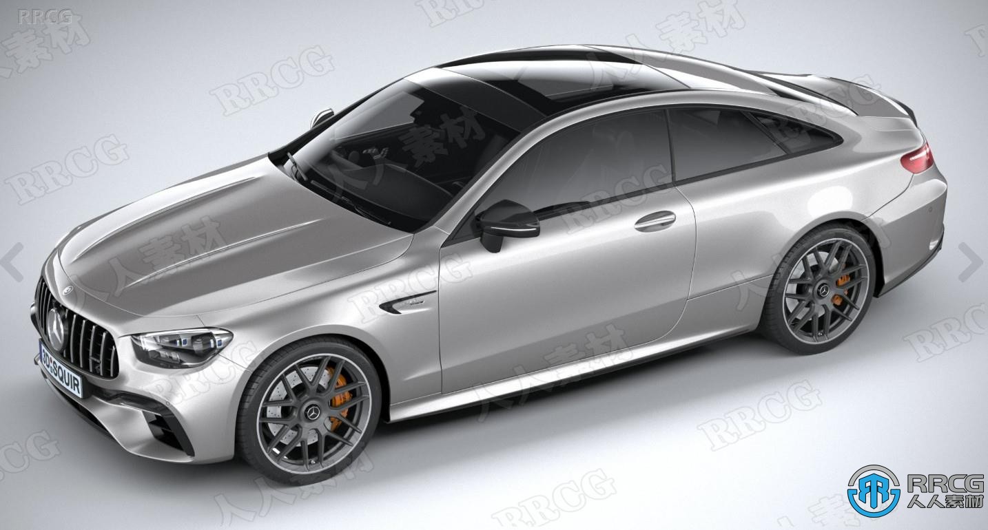 梅赛德斯奔驰Mercedes-Benz E63 Coupe AMG 2021款汽车3D模型
