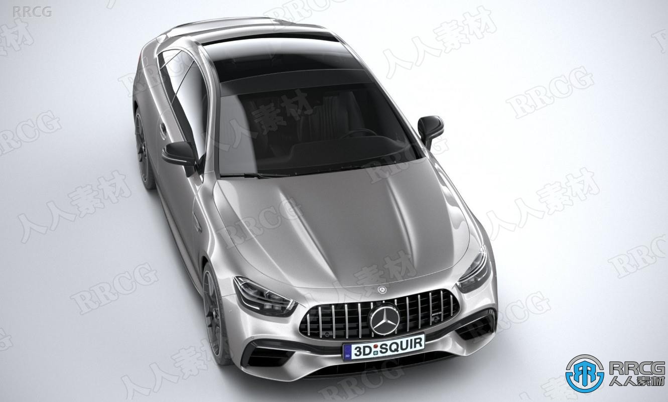梅赛德斯奔驰Mercedes-Benz E63 Coupe AMG 2021款汽车3D模型