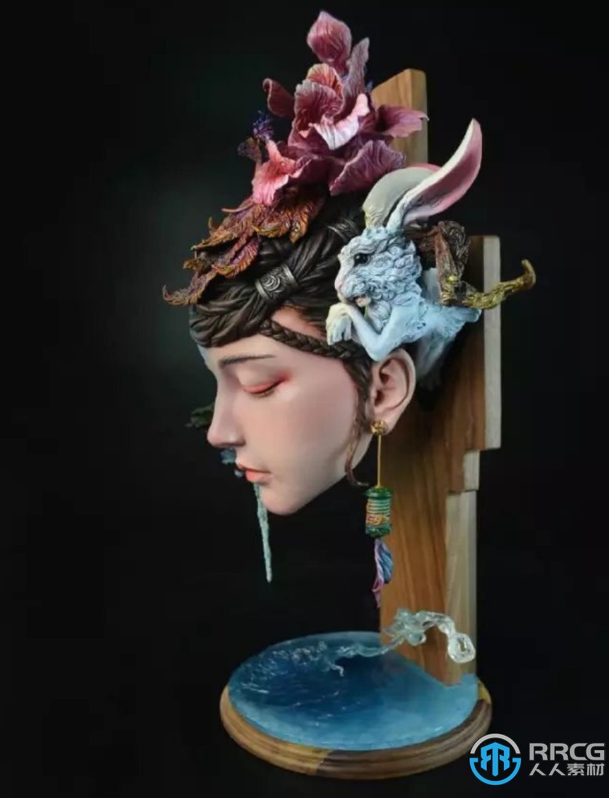 人脸魔城广汉宫雕塑3D打印模型