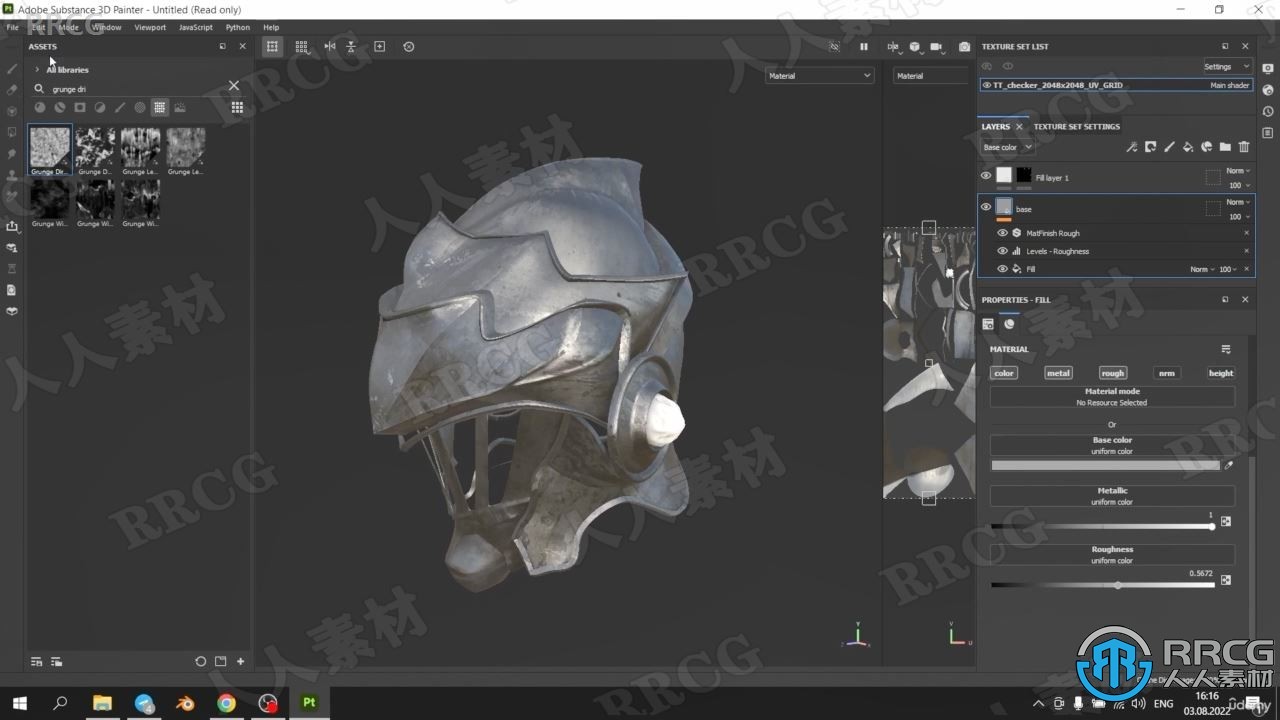 【中文字幕】Blender与Substance Painter游戏头盔制作视频教程