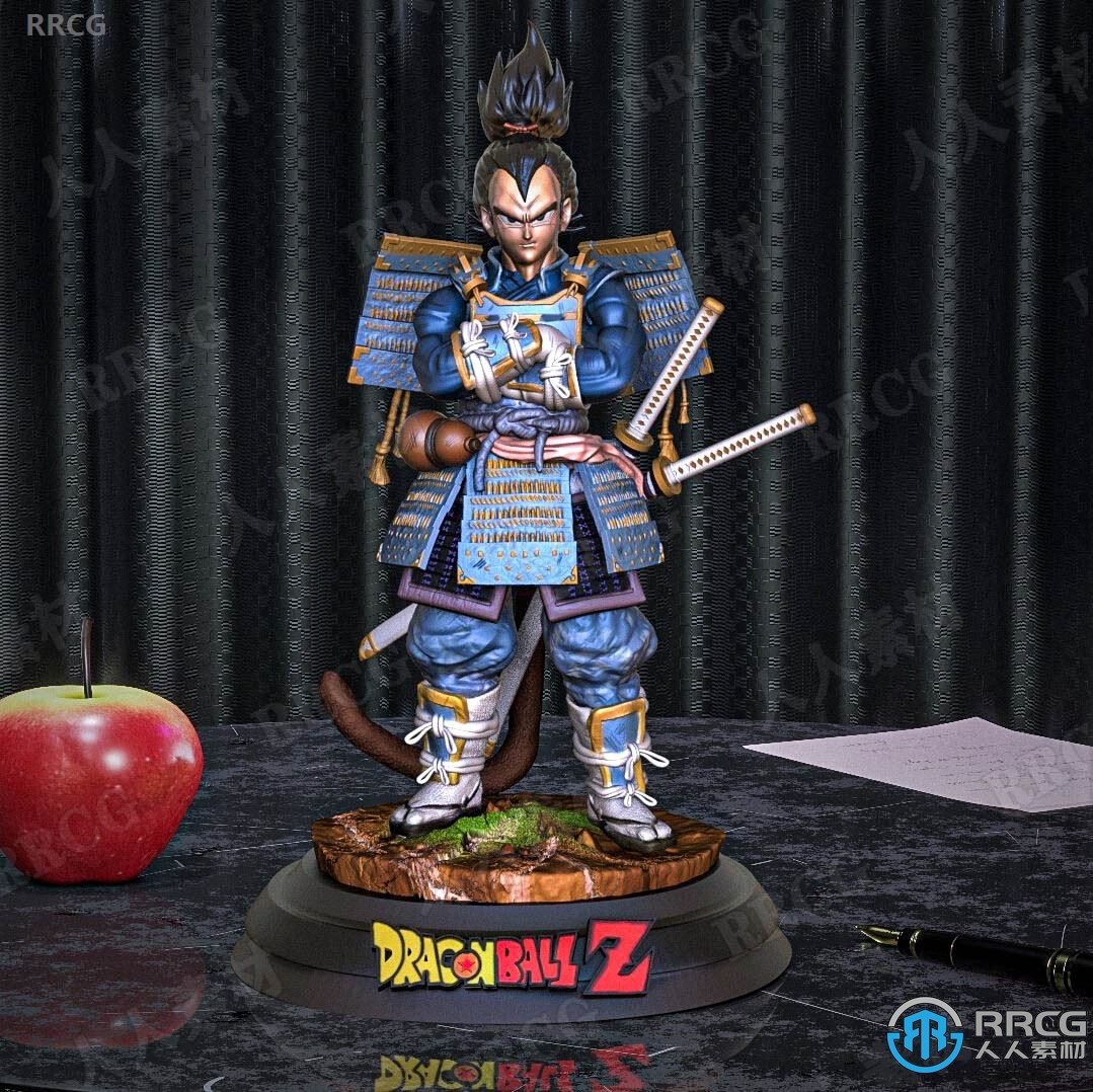 武士贝吉塔七龙珠动漫角色雕塑3D模型
