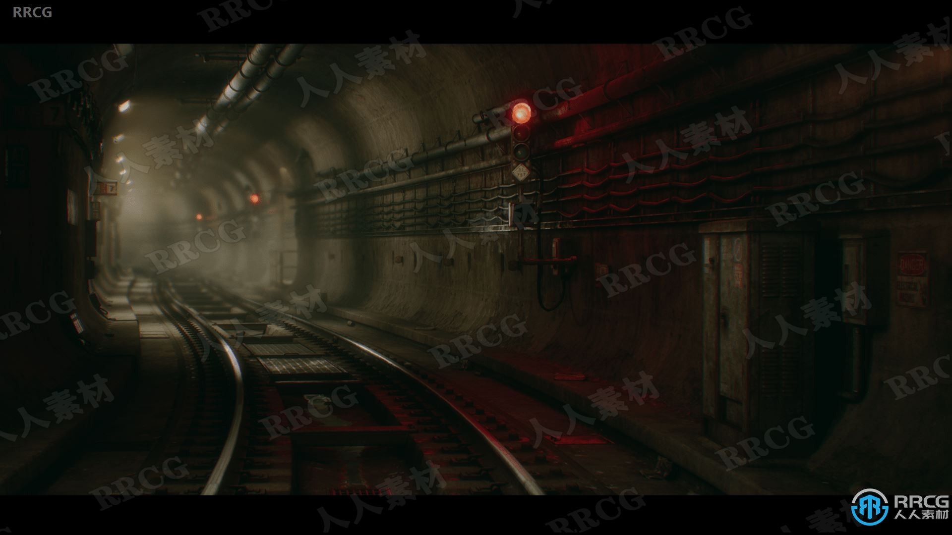 城市地鐵隧道環境場景Unreal Engine游戲素材資源