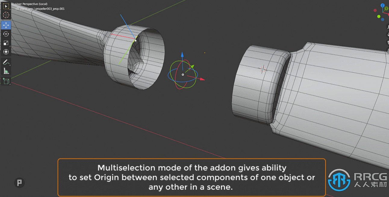 Friendly Pivot快速改变3D光标原点支点位置Blender插件V0.4.25版