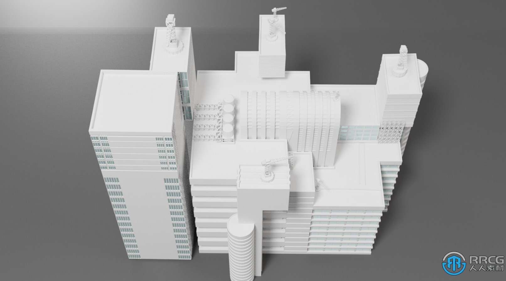 100组真实世界高楼大厦建筑3D模型合集