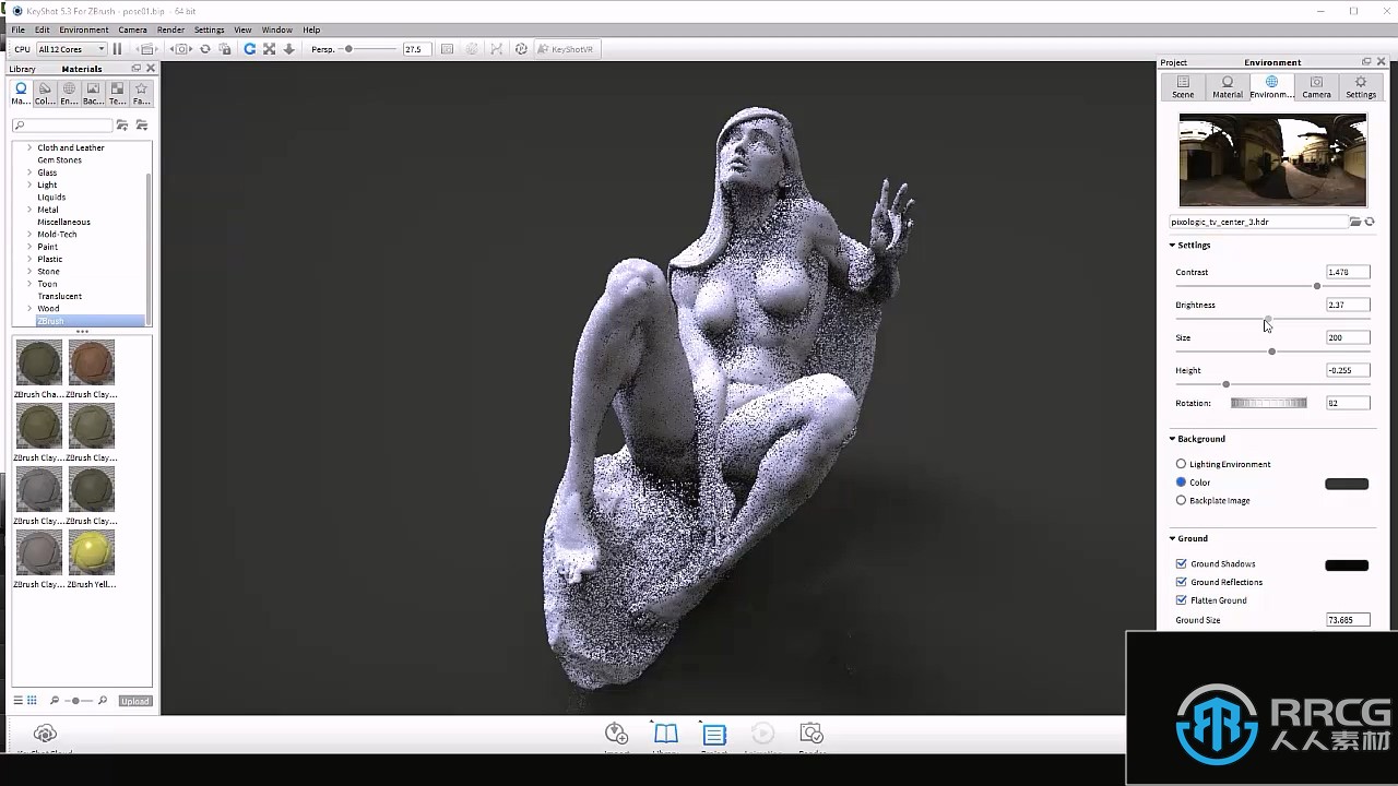 Zbrush女性模块化雕刻解剖学技术视频教程