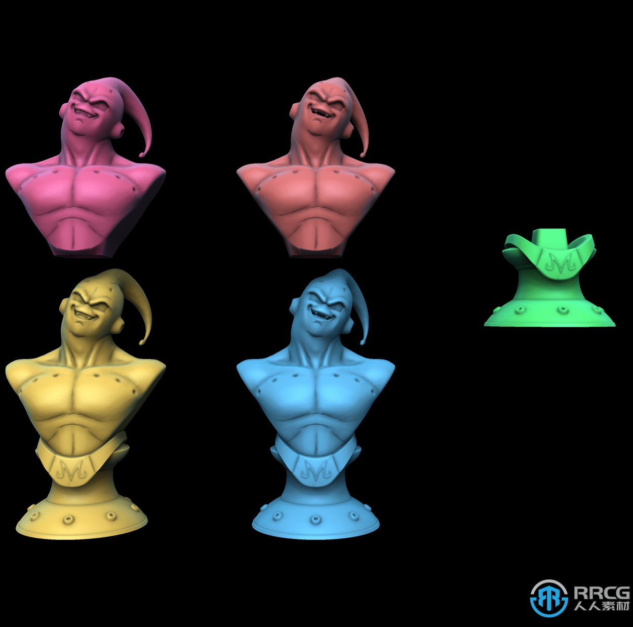 魔人布欧七龙珠动漫角色3D打印模型