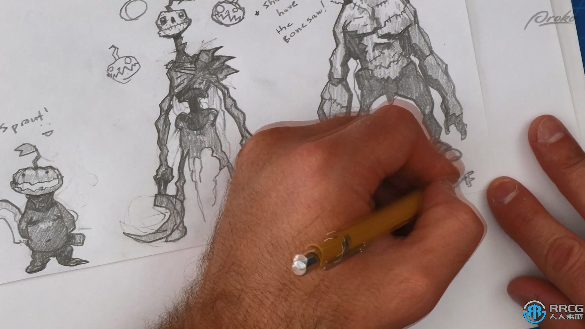 怪兽坏兽形象角色绘画设计训练视频教程