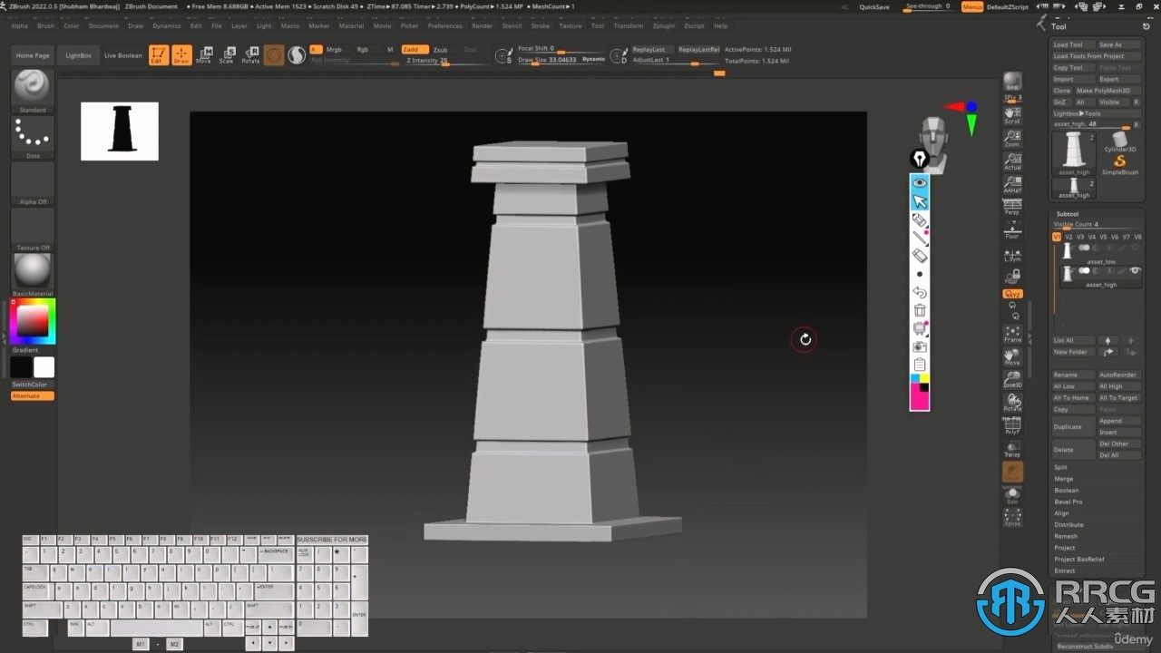 Maya与Zbursh 3D游戏资产设计艺术视频教程