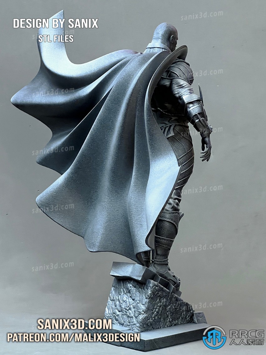 黑亚当DC动漫影视角色雕塑3D打印模型