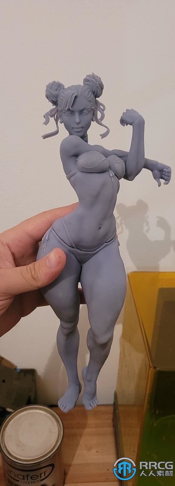 街头霸王游戏角色春丽沙滩版雕塑3D打印模型