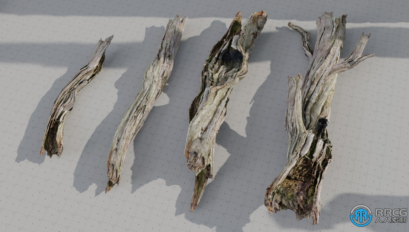 苔藓枯木生物群落Blender插件 Scatter组件