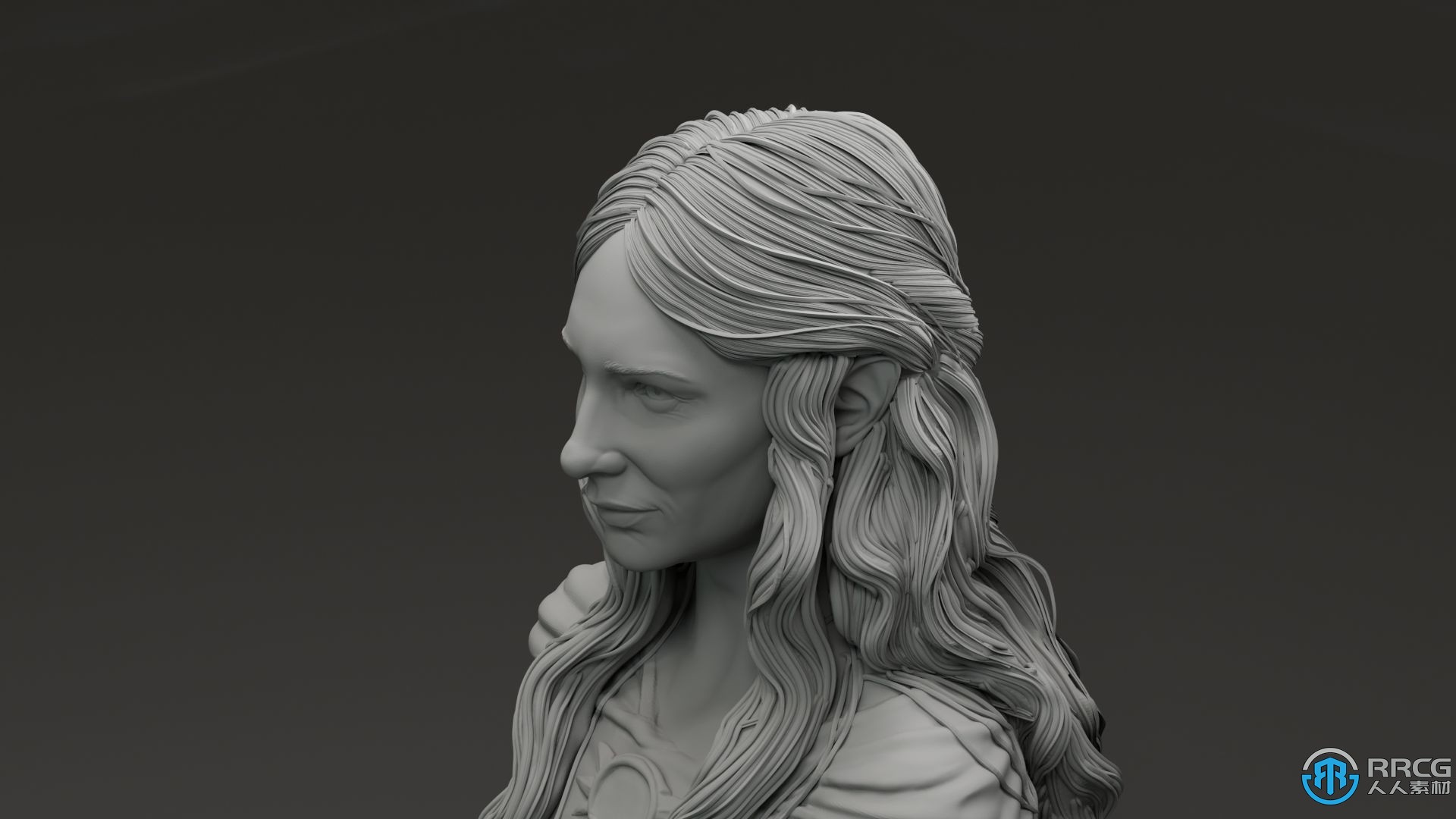 凯兰崔尔指环王影视角色雕塑3D打印模型