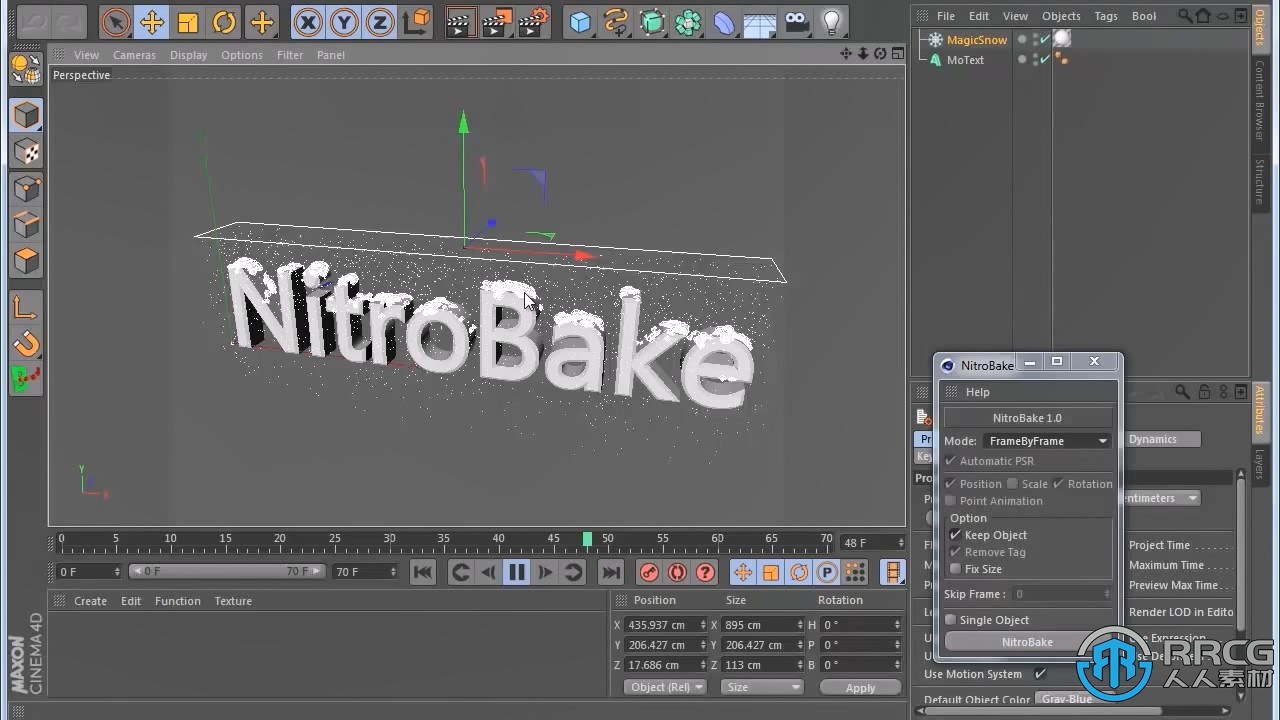 Nitrobake关键帧烘培C4D插件V3版