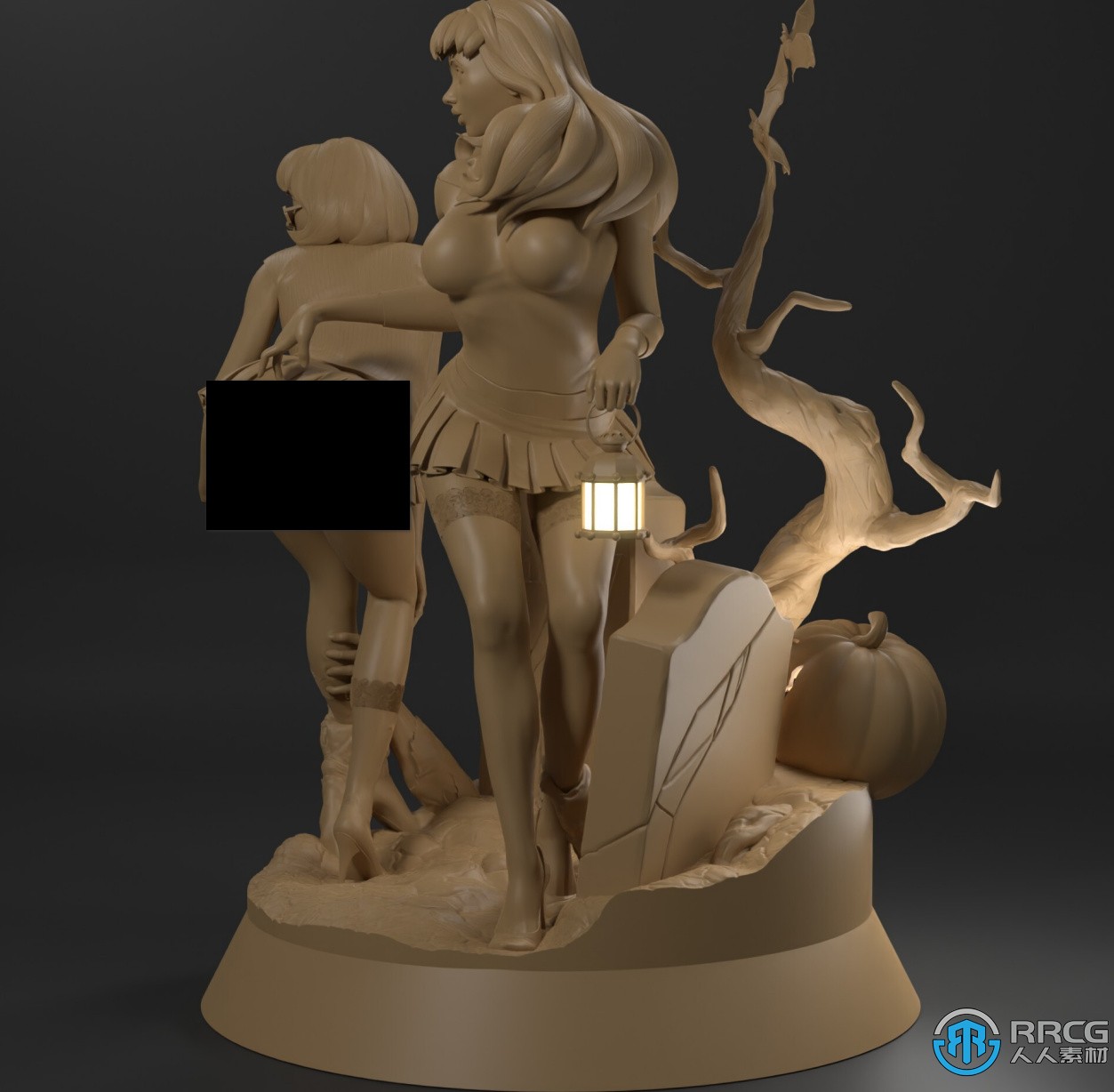 达芙妮与维尔玛影视角色雕塑3D打印模型