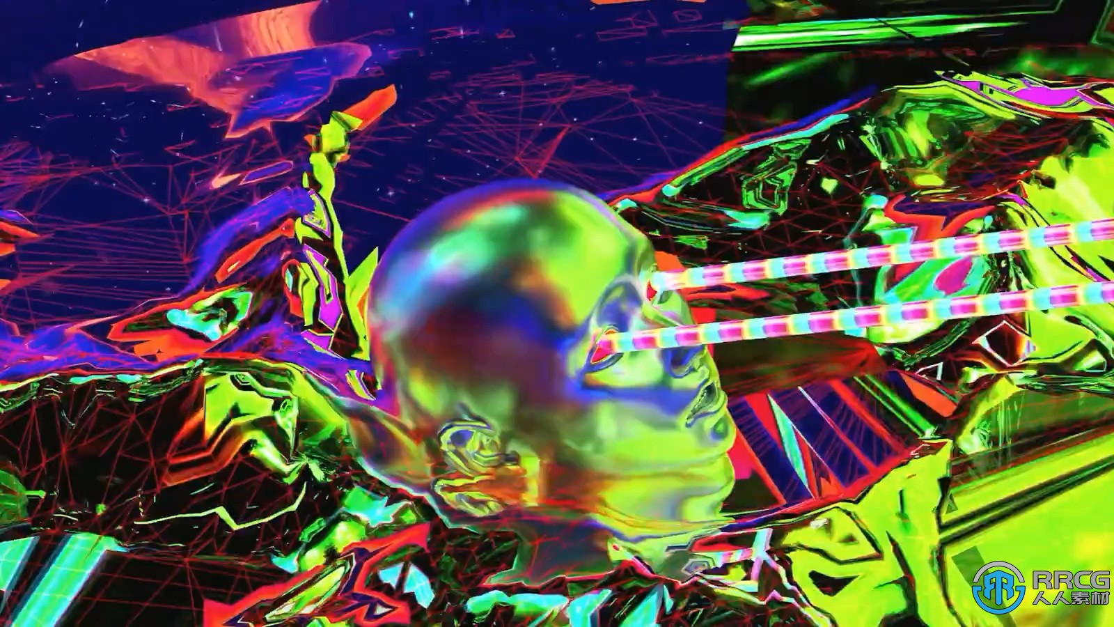 C4D与Octane制作3D色度虹彩风格动画视频教程