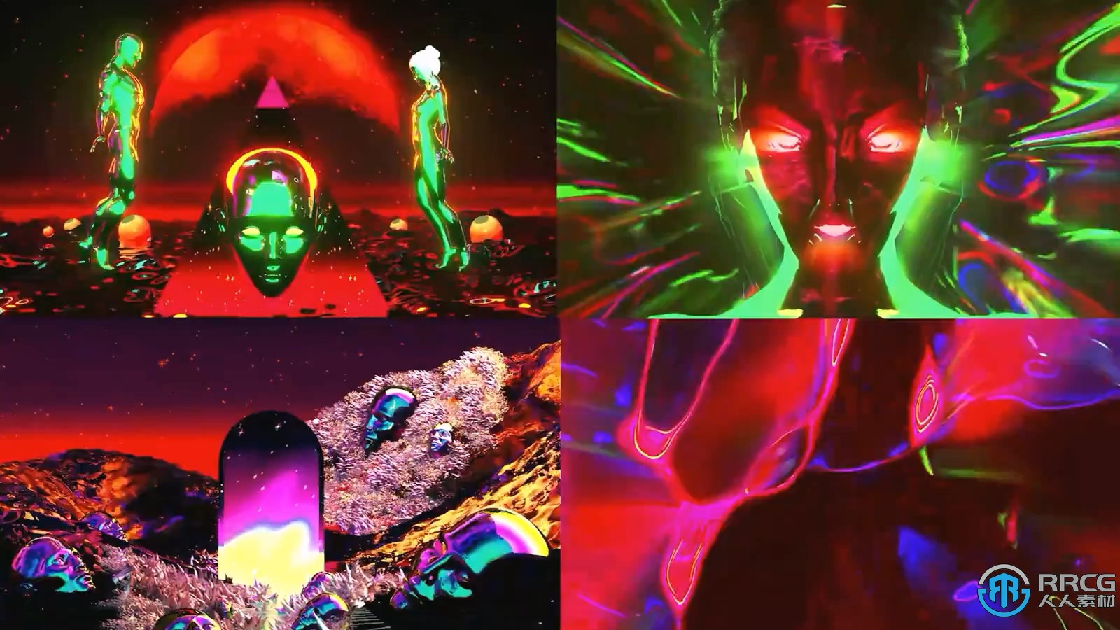 C4D与Octane制作3D色度虹彩风格动画视频教程
