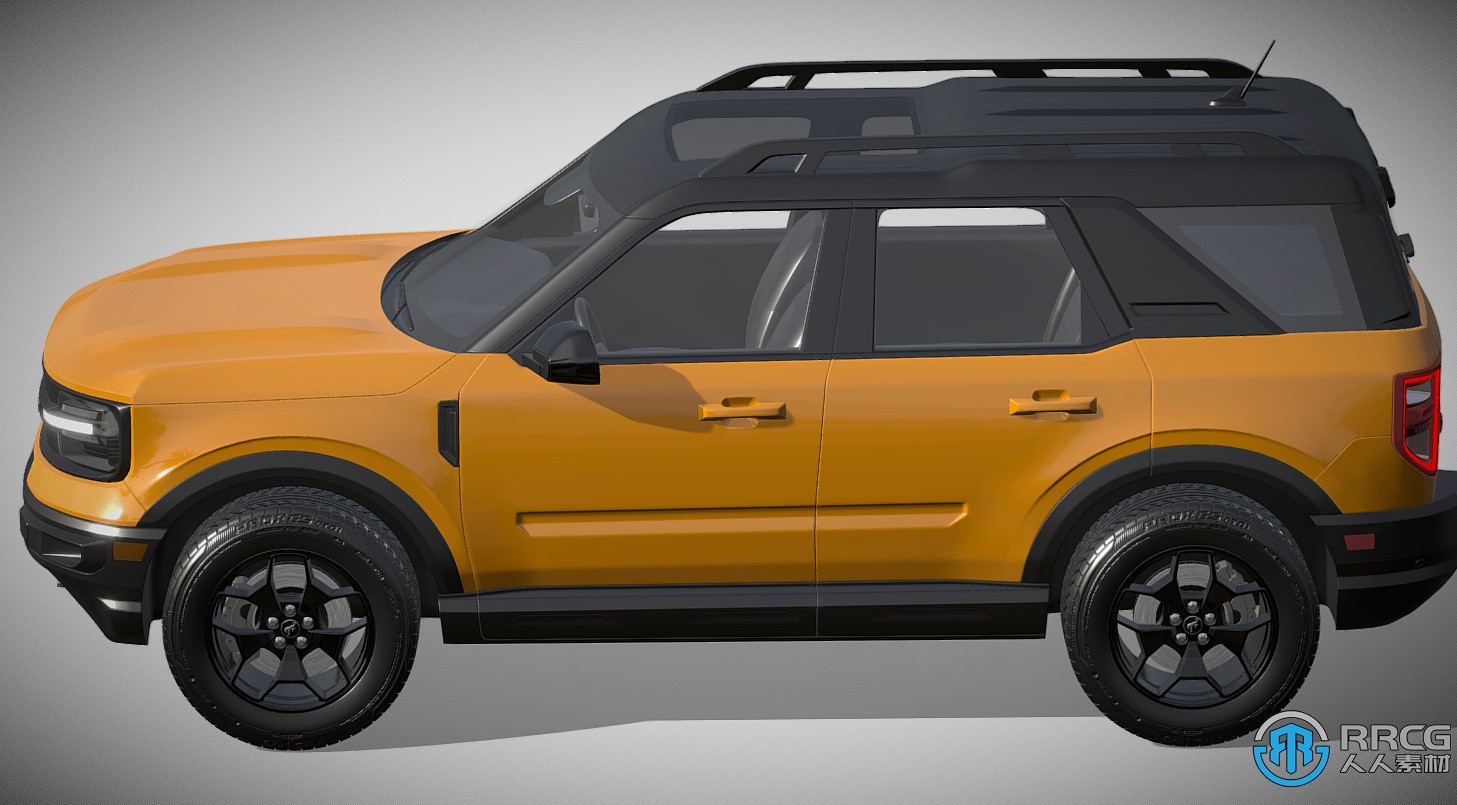福特Bronco运动版越野汽车3D模型