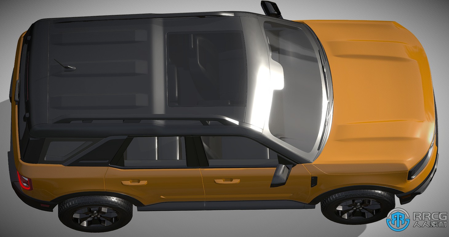 福特Bronco运动版越野汽车3D模型