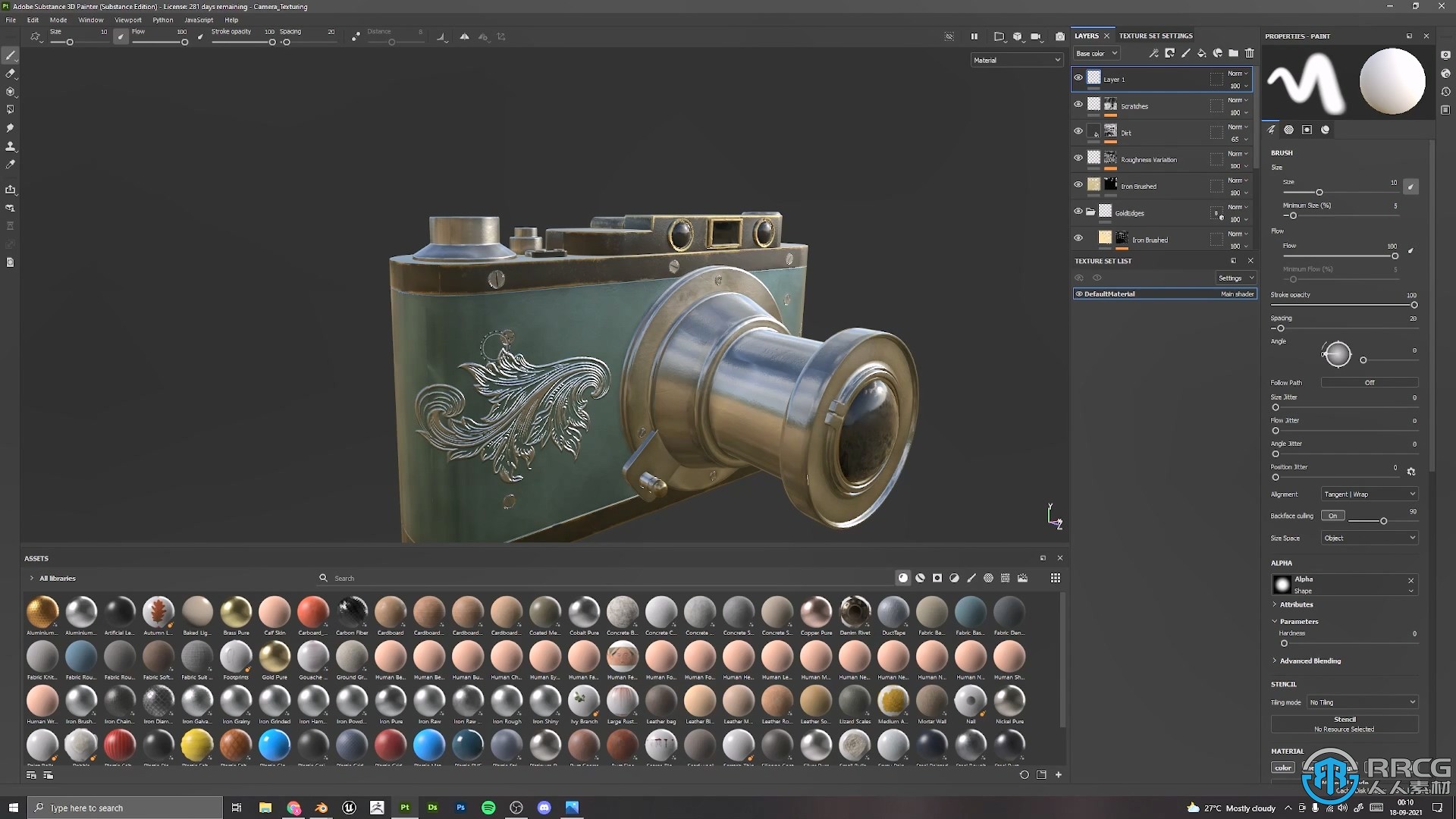 Blender和Substance Painter复古相机完整制作流程视频教程