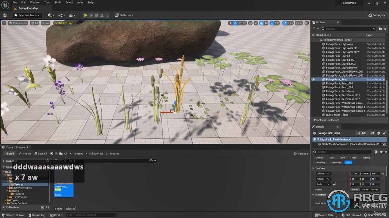 Blender与UE5制作3D植物和植被大师级视频教程