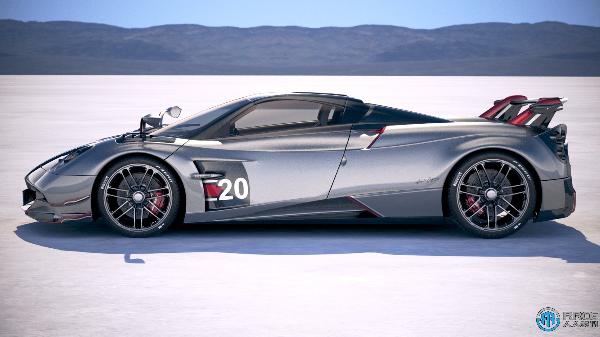 帕加尼风神Pagani Huayra Roadster 2020款超跑汽车3D模型