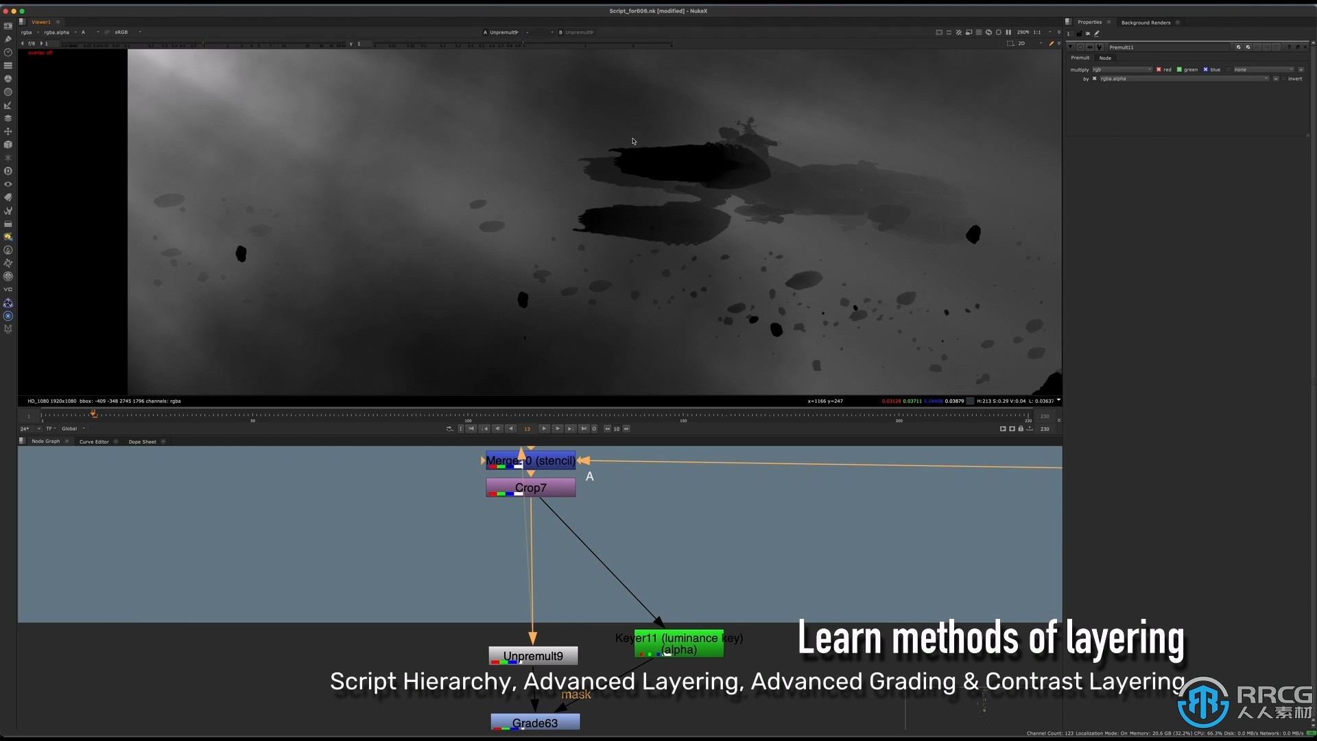 Nuke高级CG影视特效合成工作流程视频教程