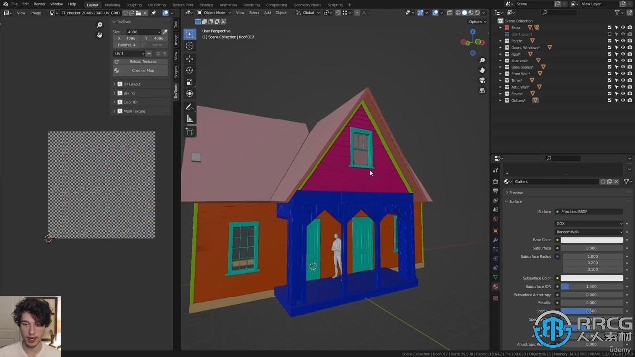 Blender 3A级游戏3D环境动画场景完整制作流程视频教程