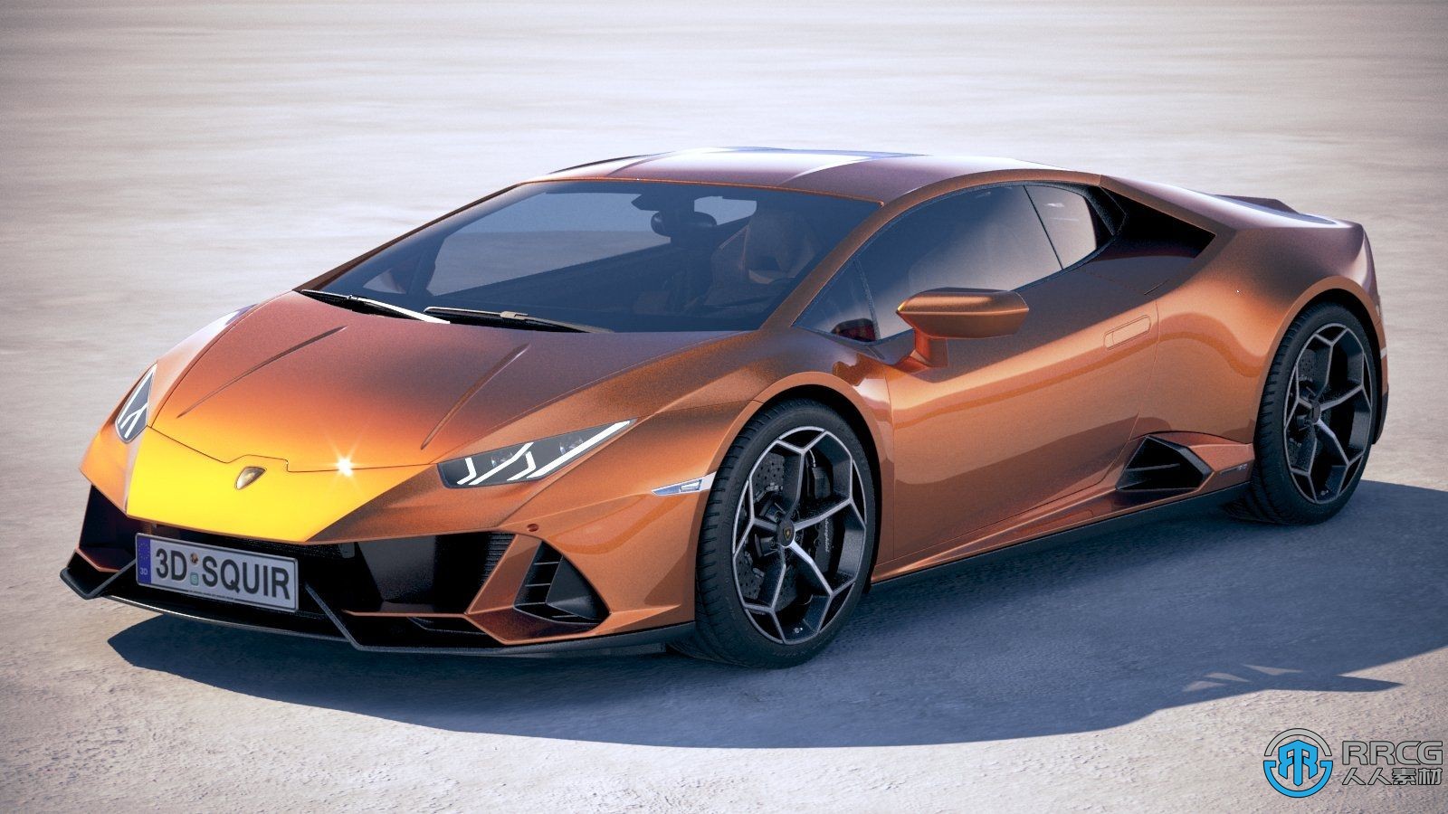 蘭博基尼Lamborghini Huracan Evo 2019款超跑汽車3D模型