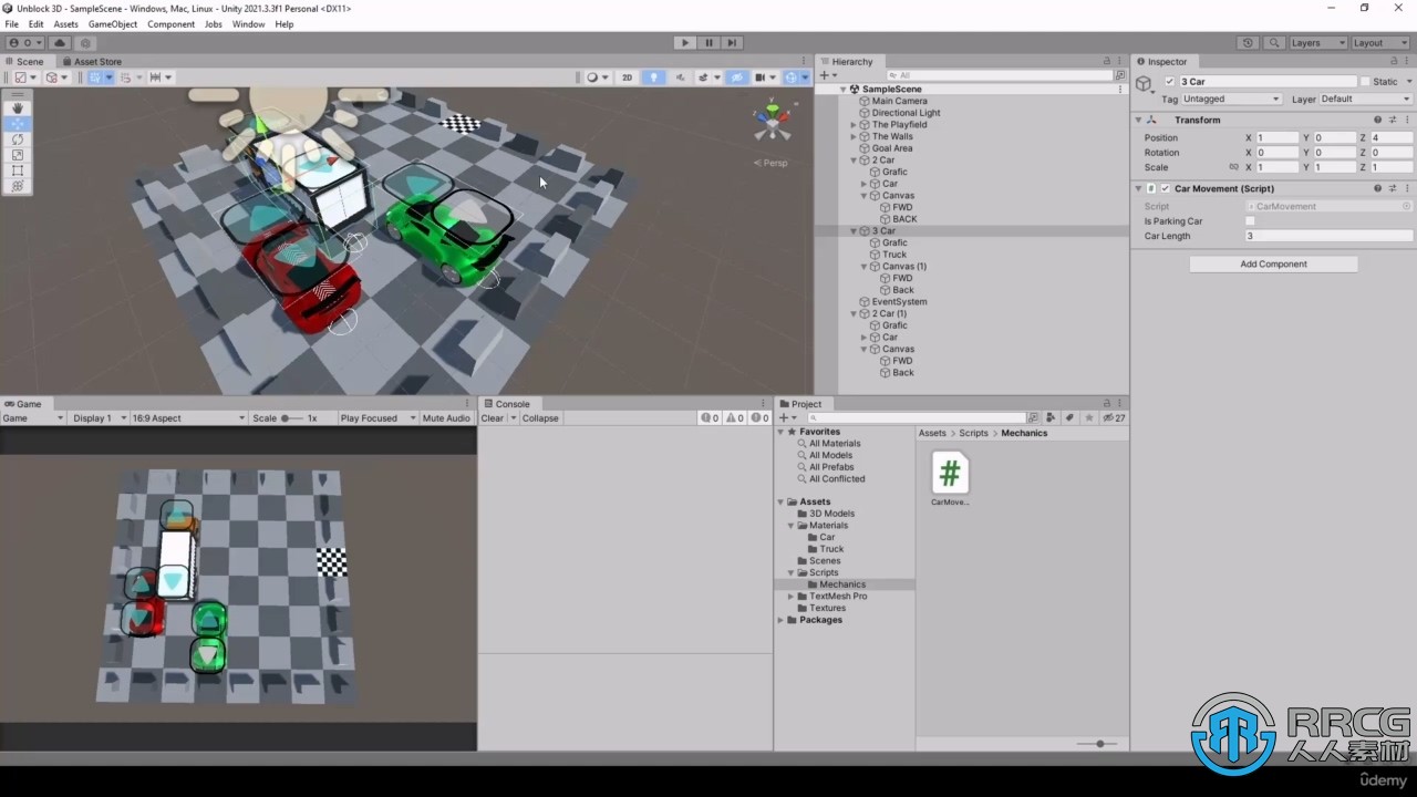 Unity益智棋盘游戏实例制作训练视频教程