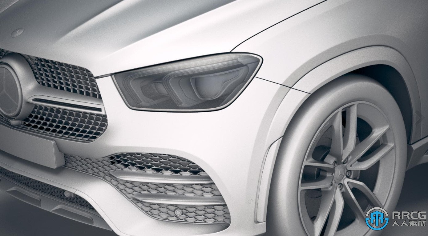 梅赛德斯奔驰Mercedes Benz GLE AMG 2020款SUV汽车3D模型